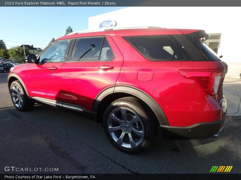 Rapid Red Metallic / Ebony 2020 Ford Explorer Platinum 4WD