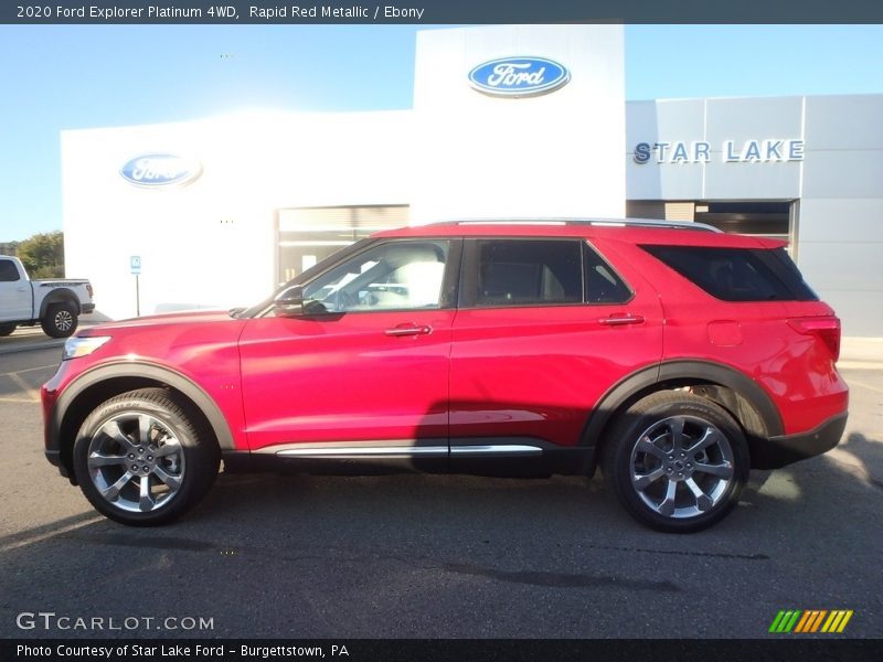 Rapid Red Metallic / Ebony 2020 Ford Explorer Platinum 4WD