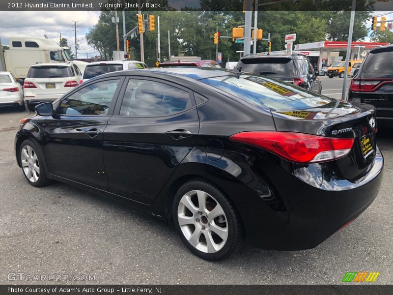 Midnight Black / Black 2012 Hyundai Elantra Limited