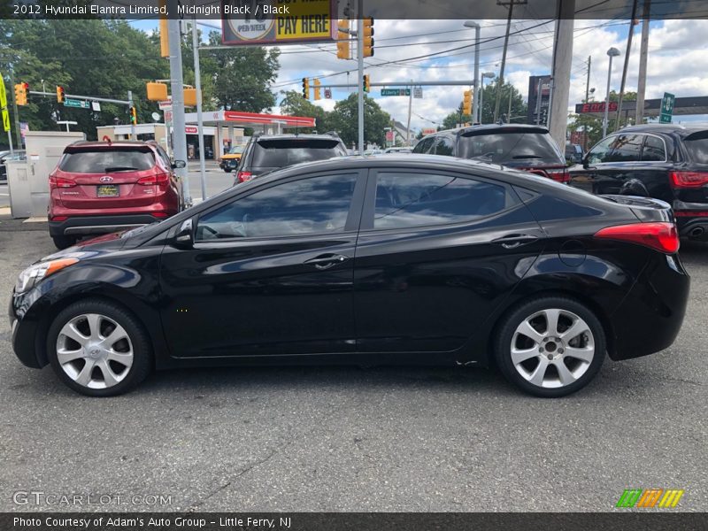 Midnight Black / Black 2012 Hyundai Elantra Limited