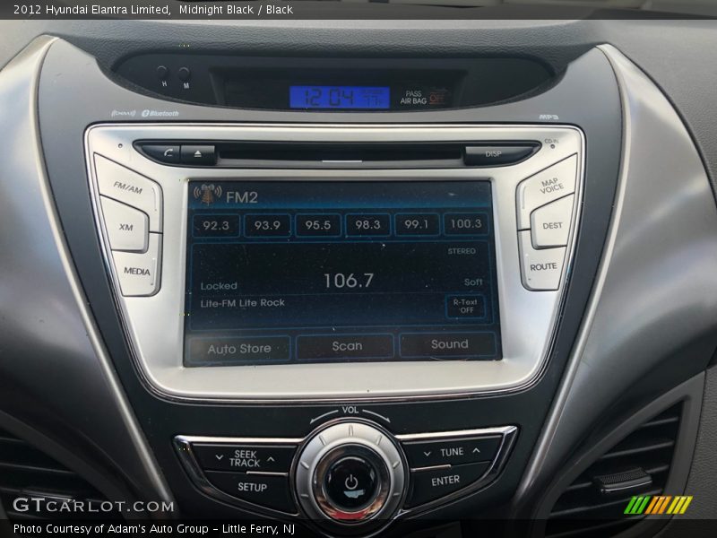 Midnight Black / Black 2012 Hyundai Elantra Limited