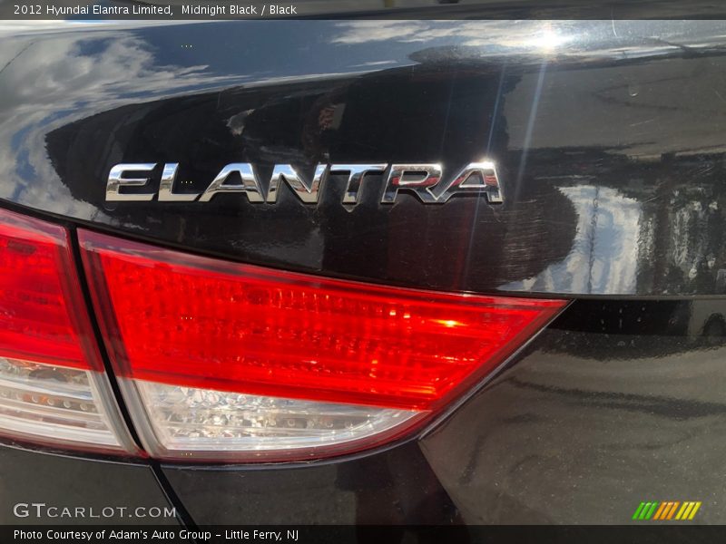 Midnight Black / Black 2012 Hyundai Elantra Limited