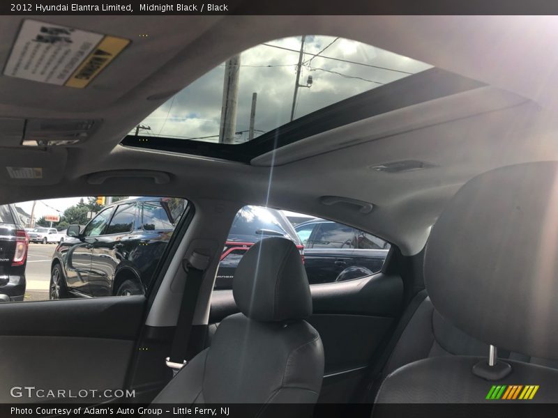 Midnight Black / Black 2012 Hyundai Elantra Limited