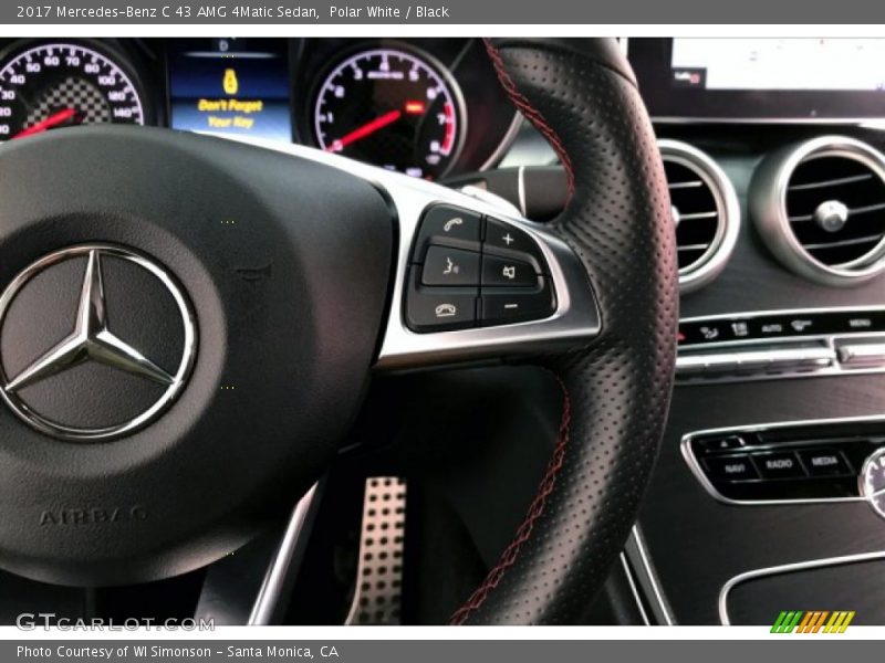 Polar White / Black 2017 Mercedes-Benz C 43 AMG 4Matic Sedan
