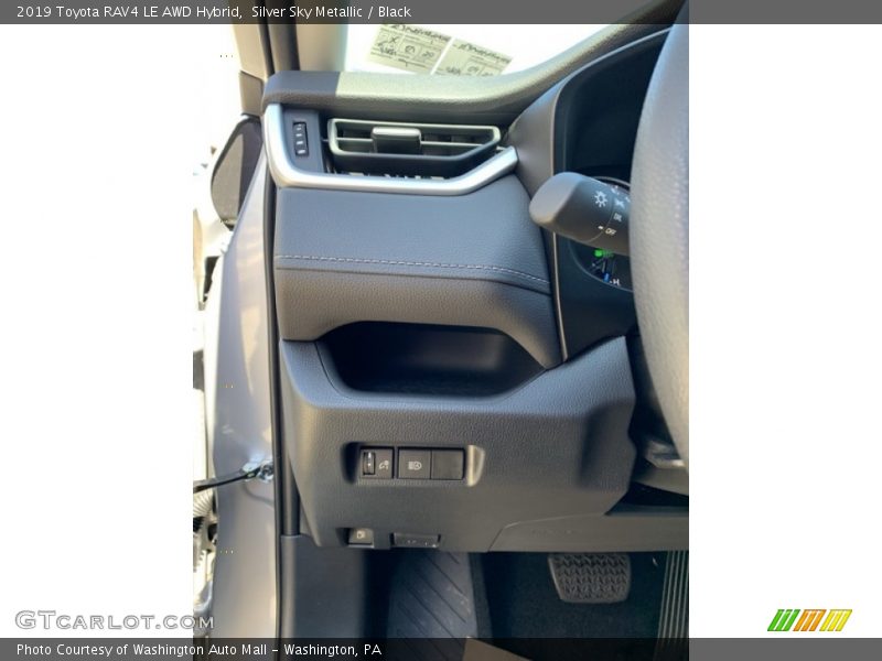Silver Sky Metallic / Black 2019 Toyota RAV4 LE AWD Hybrid