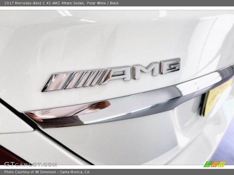 Polar White / Black 2017 Mercedes-Benz C 43 AMG 4Matic Sedan