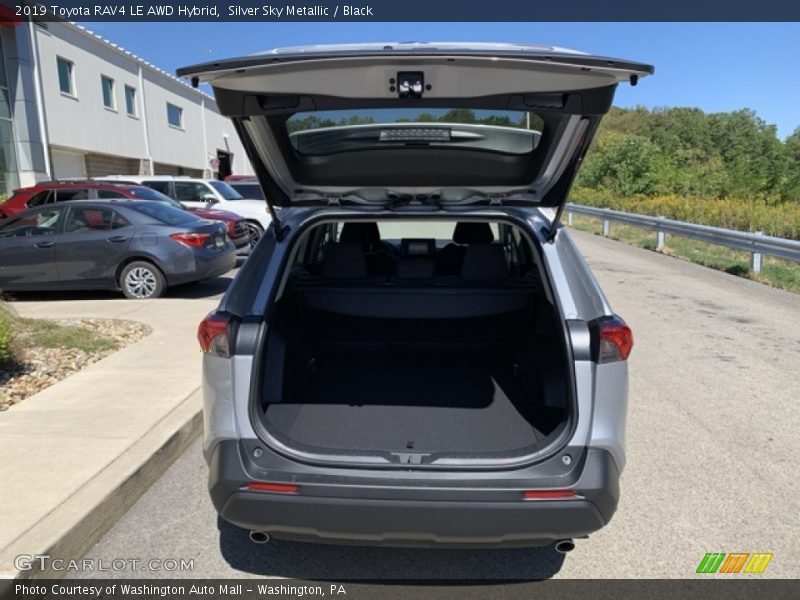 Silver Sky Metallic / Black 2019 Toyota RAV4 LE AWD Hybrid