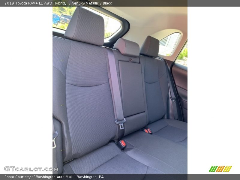 Silver Sky Metallic / Black 2019 Toyota RAV4 LE AWD Hybrid