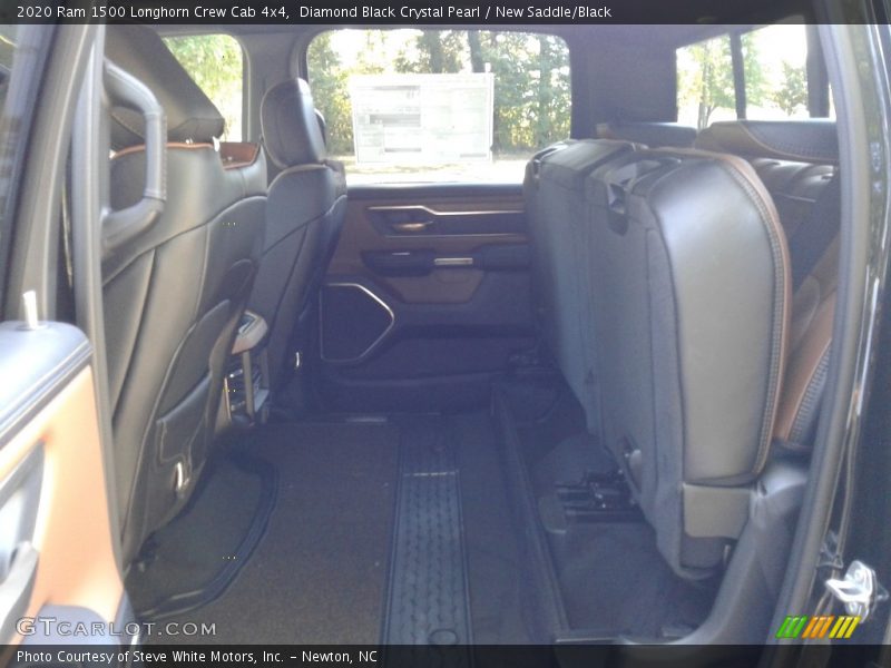 Diamond Black Crystal Pearl / New Saddle/Black 2020 Ram 1500 Longhorn Crew Cab 4x4