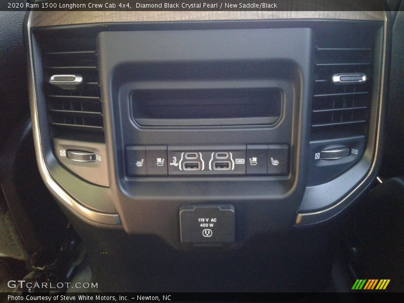 Diamond Black Crystal Pearl / New Saddle/Black 2020 Ram 1500 Longhorn Crew Cab 4x4