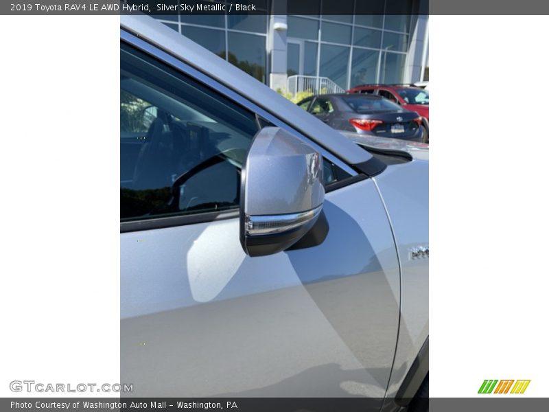 Silver Sky Metallic / Black 2019 Toyota RAV4 LE AWD Hybrid