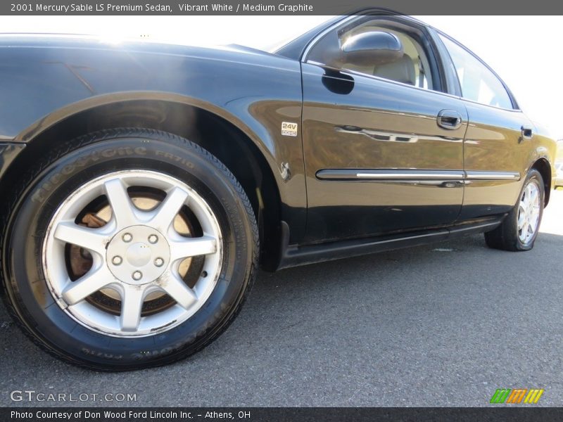 Vibrant White / Medium Graphite 2001 Mercury Sable LS Premium Sedan