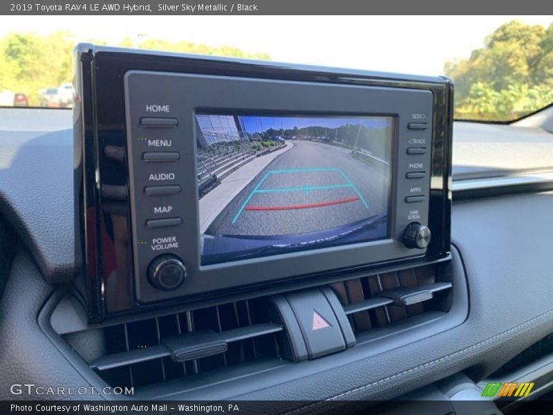 Silver Sky Metallic / Black 2019 Toyota RAV4 LE AWD Hybrid