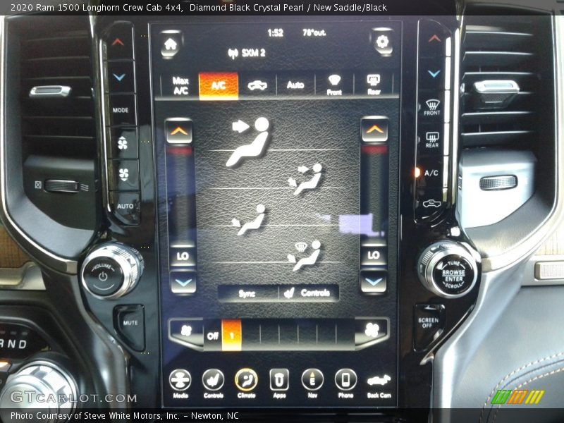 Controls of 2020 1500 Longhorn Crew Cab 4x4