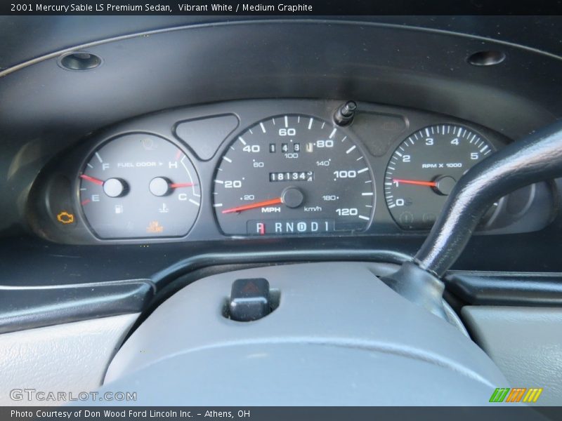 Vibrant White / Medium Graphite 2001 Mercury Sable LS Premium Sedan