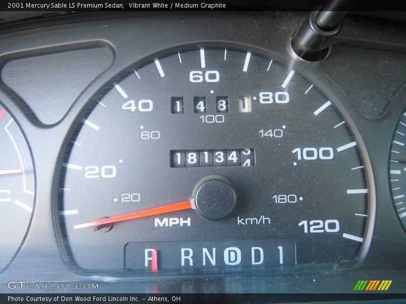 Vibrant White / Medium Graphite 2001 Mercury Sable LS Premium Sedan