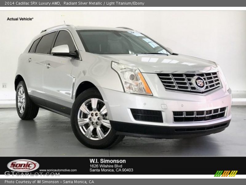 Radiant Silver Metallic / Light Titanium/Ebony 2014 Cadillac SRX Luxury AWD