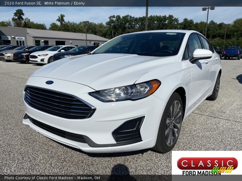 White Platinum / Ebony 2020 Ford Fusion SE