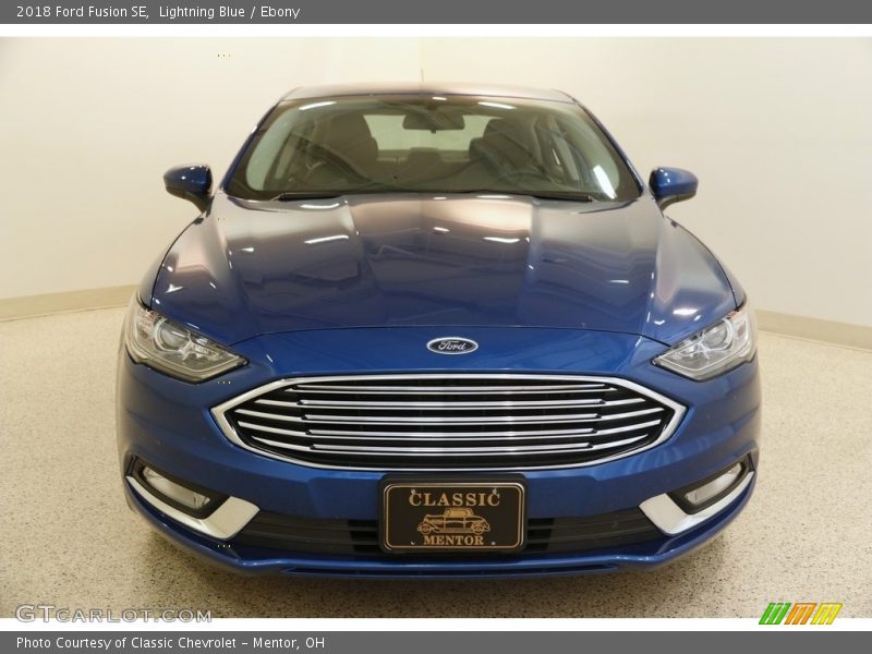 Lightning Blue / Ebony 2018 Ford Fusion SE