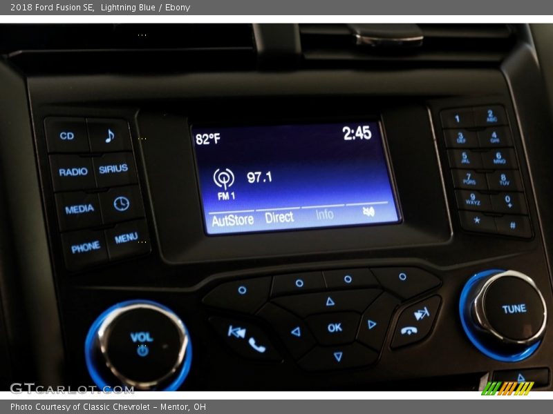 Lightning Blue / Ebony 2018 Ford Fusion SE