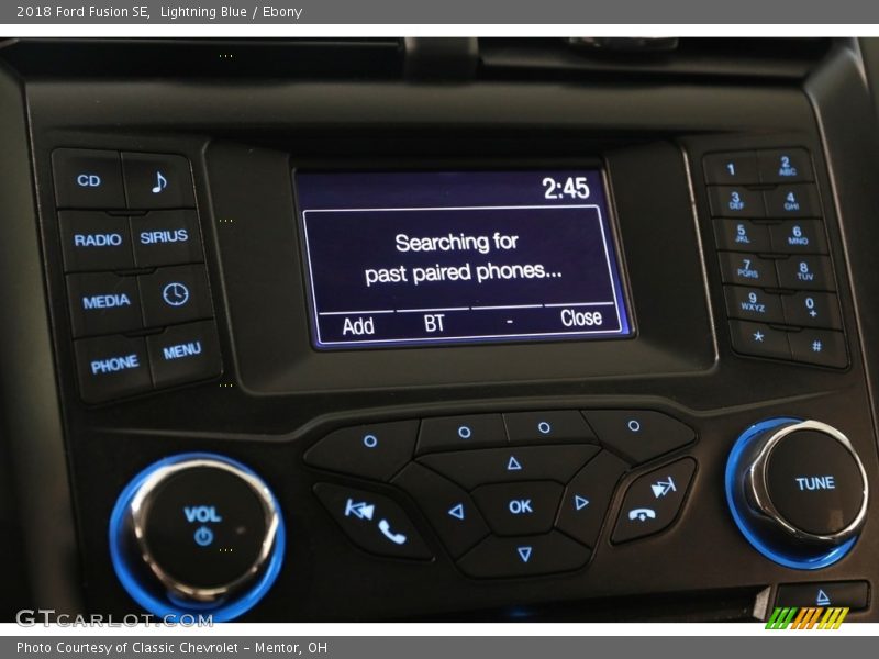 Lightning Blue / Ebony 2018 Ford Fusion SE
