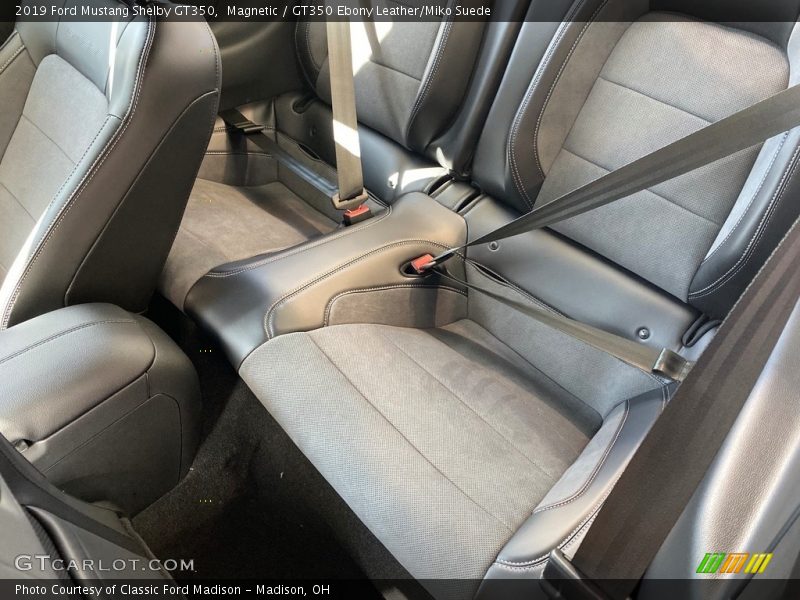 Rear Seat of 2019 Mustang Shelby GT350