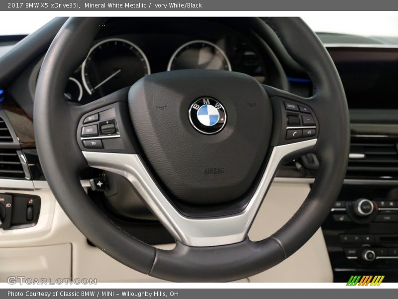 Mineral White Metallic / Ivory White/Black 2017 BMW X5 xDrive35i