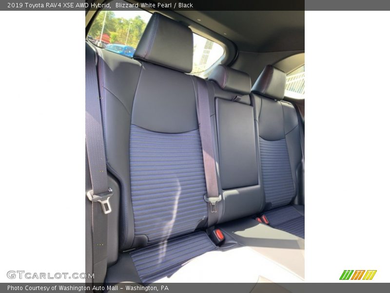 Blizzard White Pearl / Black 2019 Toyota RAV4 XSE AWD Hybrid