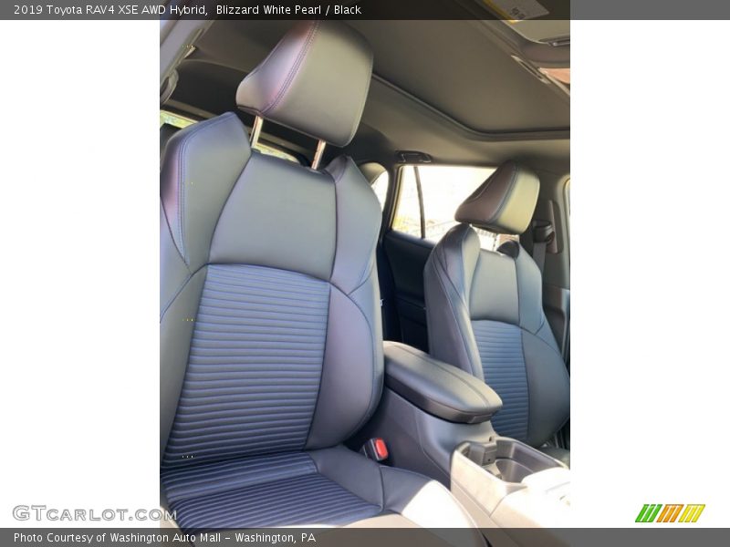 Blizzard White Pearl / Black 2019 Toyota RAV4 XSE AWD Hybrid