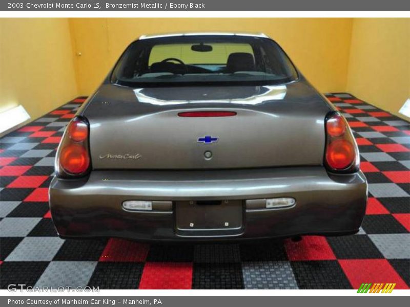 Bronzemist Metallic / Ebony Black 2003 Chevrolet Monte Carlo LS