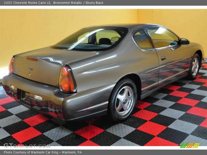Bronzemist Metallic / Ebony Black 2003 Chevrolet Monte Carlo LS