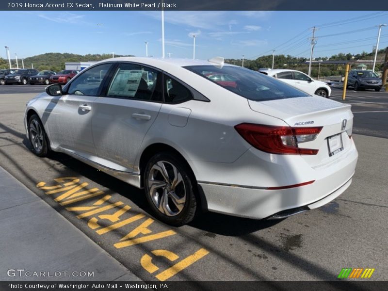 Platinum White Pearl / Black 2019 Honda Accord EX Sedan