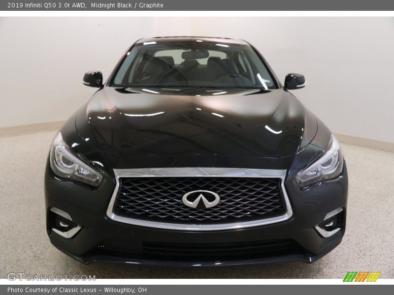 Midnight Black / Graphite 2019 Infiniti Q50 3.0t AWD