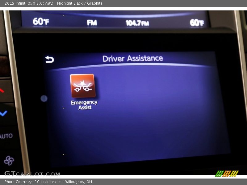 Midnight Black / Graphite 2019 Infiniti Q50 3.0t AWD