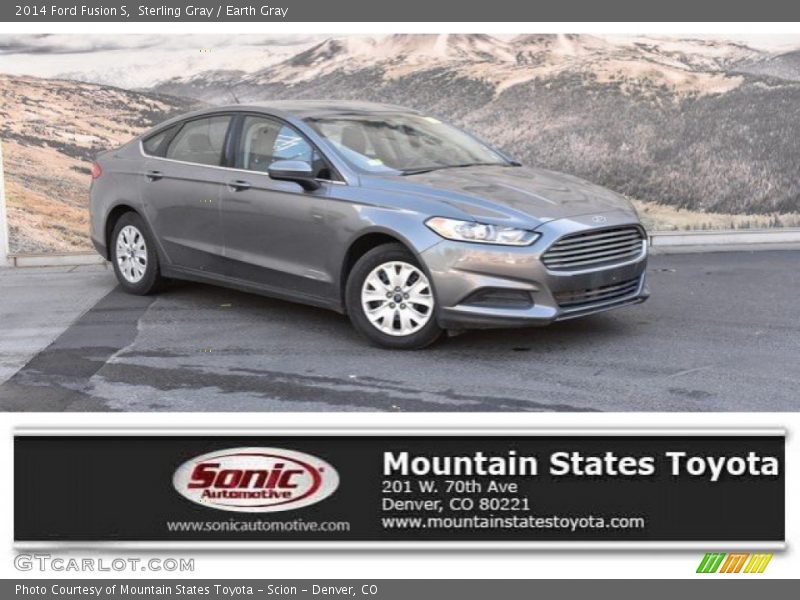 Sterling Gray / Earth Gray 2014 Ford Fusion S
