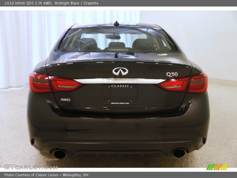 Midnight Black / Graphite 2019 Infiniti Q50 3.0t AWD