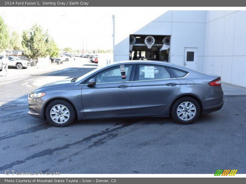 Sterling Gray / Earth Gray 2014 Ford Fusion S