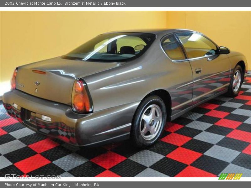 Bronzemist Metallic / Ebony Black 2003 Chevrolet Monte Carlo LS