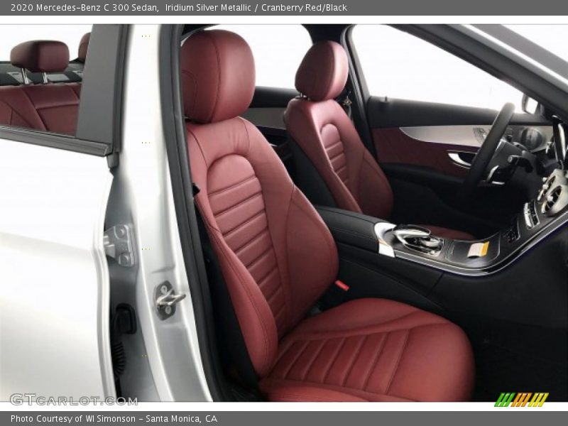 Iridium Silver Metallic / Cranberry Red/Black 2020 Mercedes-Benz C 300 Sedan
