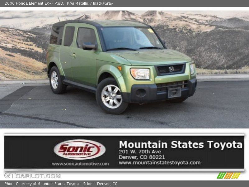 Kiwi Metallic / Black/Gray 2006 Honda Element EX-P AWD