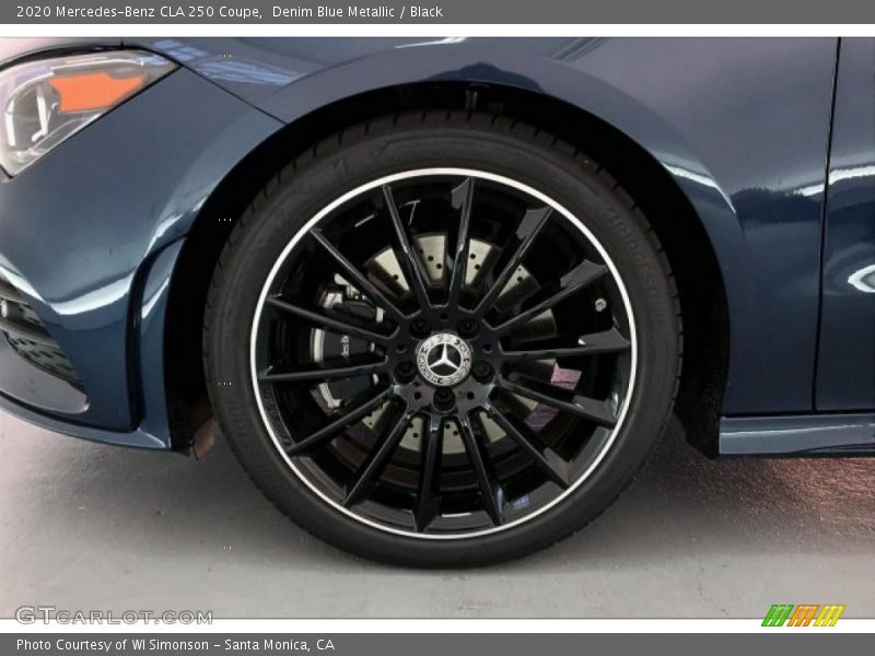 Denim Blue Metallic / Black 2020 Mercedes-Benz CLA 250 Coupe