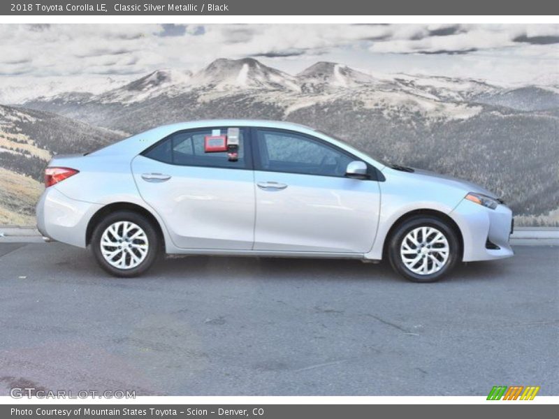 Classic Silver Metallic / Black 2018 Toyota Corolla LE