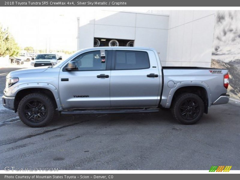 Silver Sky Metallic / Graphite 2018 Toyota Tundra SR5 CrewMax 4x4