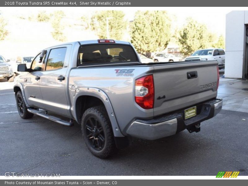Silver Sky Metallic / Graphite 2018 Toyota Tundra SR5 CrewMax 4x4