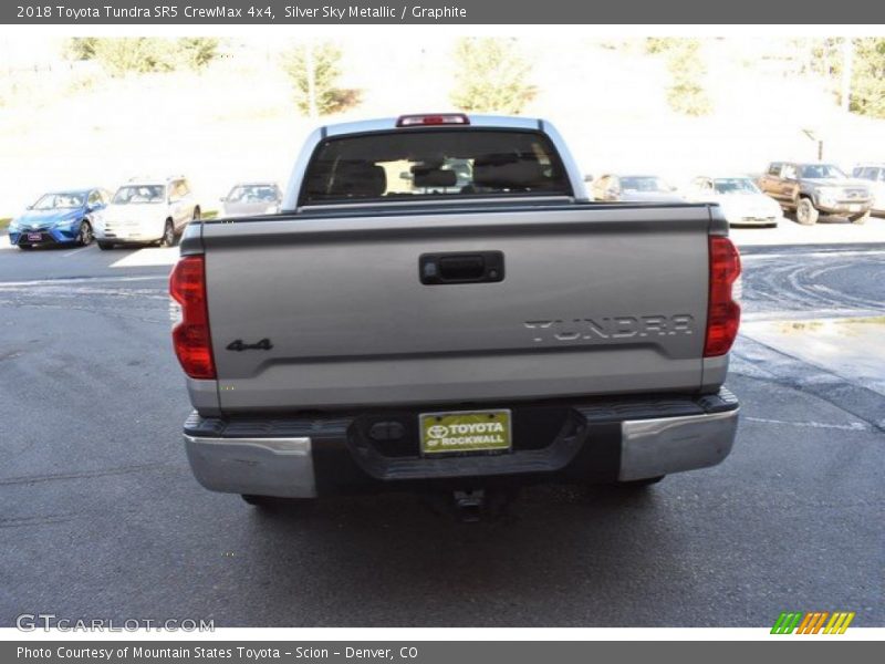Silver Sky Metallic / Graphite 2018 Toyota Tundra SR5 CrewMax 4x4