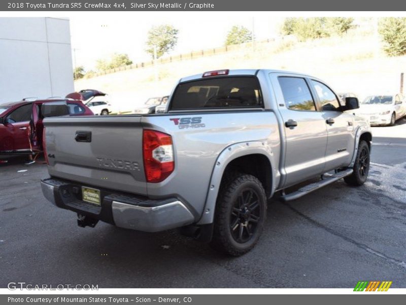 Silver Sky Metallic / Graphite 2018 Toyota Tundra SR5 CrewMax 4x4
