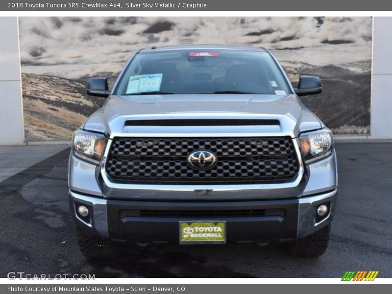 Silver Sky Metallic / Graphite 2018 Toyota Tundra SR5 CrewMax 4x4