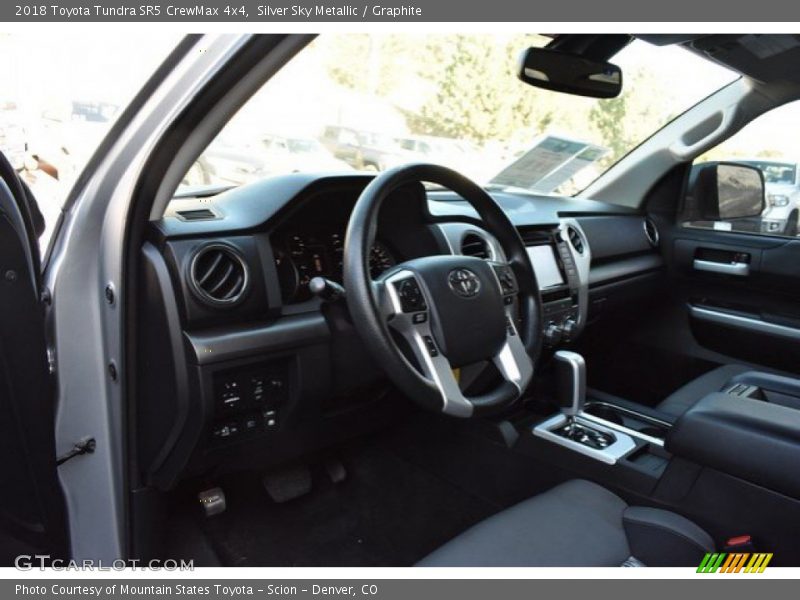 Silver Sky Metallic / Graphite 2018 Toyota Tundra SR5 CrewMax 4x4