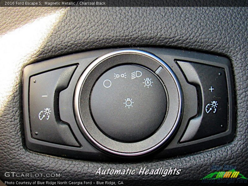Magnetic Metallic / Charcoal Black 2016 Ford Escape S