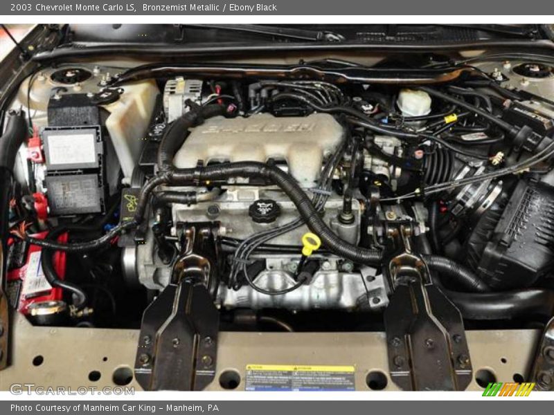 Bronzemist Metallic / Ebony Black 2003 Chevrolet Monte Carlo LS